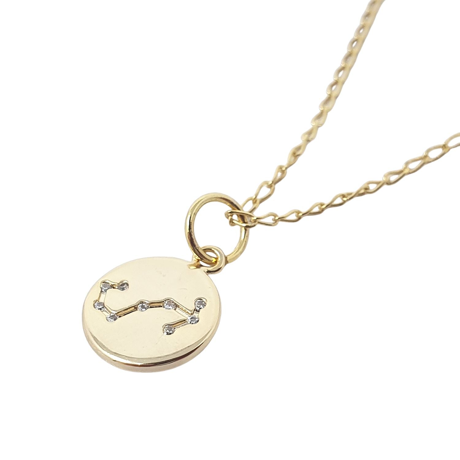 Scorpio Gold Plated Constellation Star Map Pendant Charm Necklace