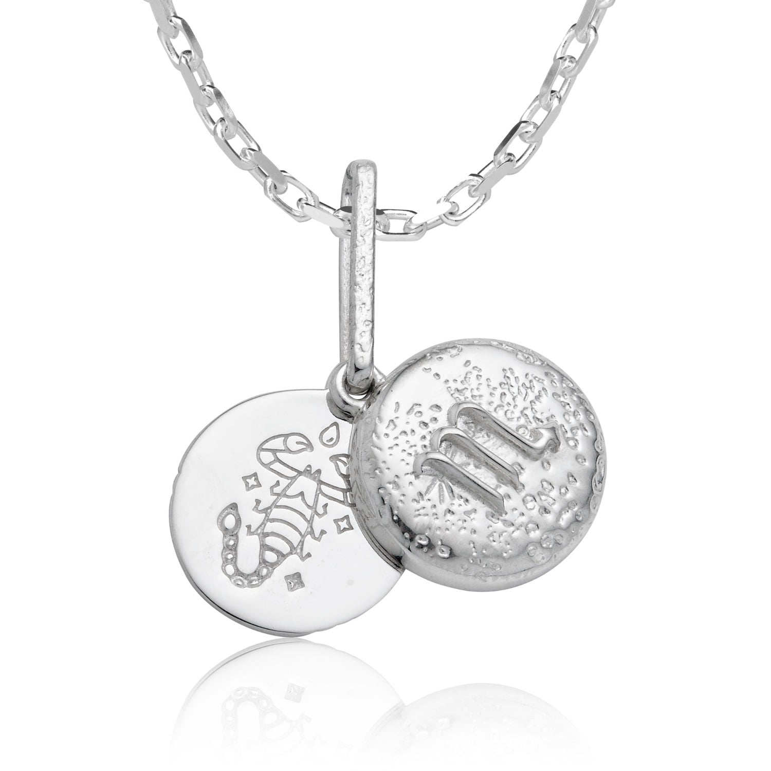 Scorpio - Zodiac Necklace In Sterling Silver