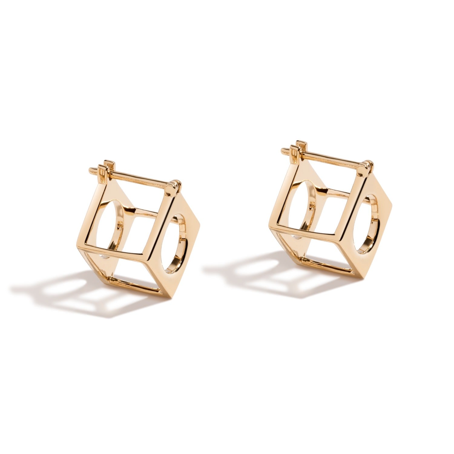Screw It, Let’s Do It Earrings - 18K Gold Vermeil Square Box Hoop Earrings