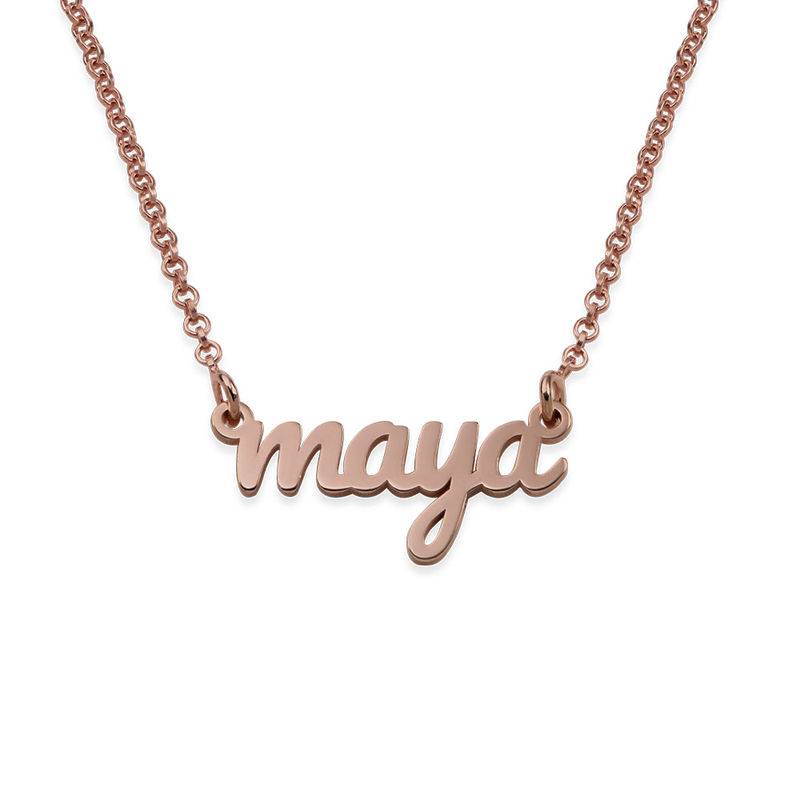 London Name Necklace in 18K Rose Gold Plating