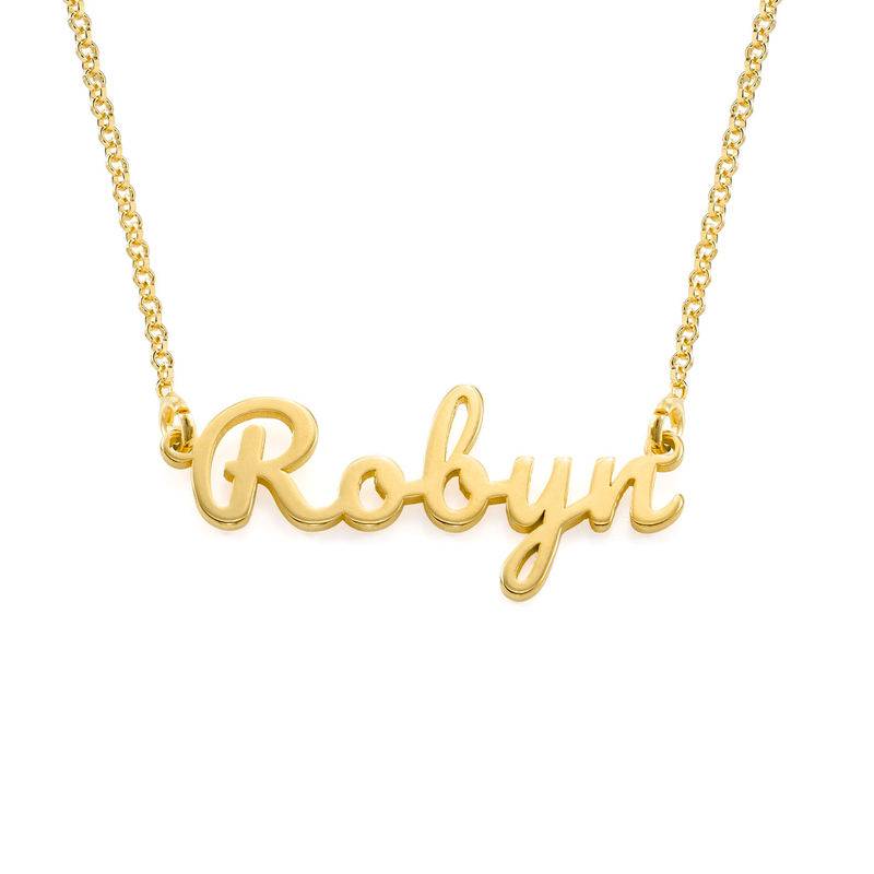 London Name Necklace in Gold Vermeil