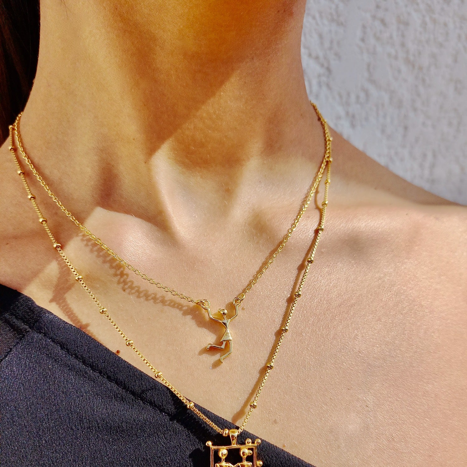 Tribal Girl Necklace - Gold Vermeil