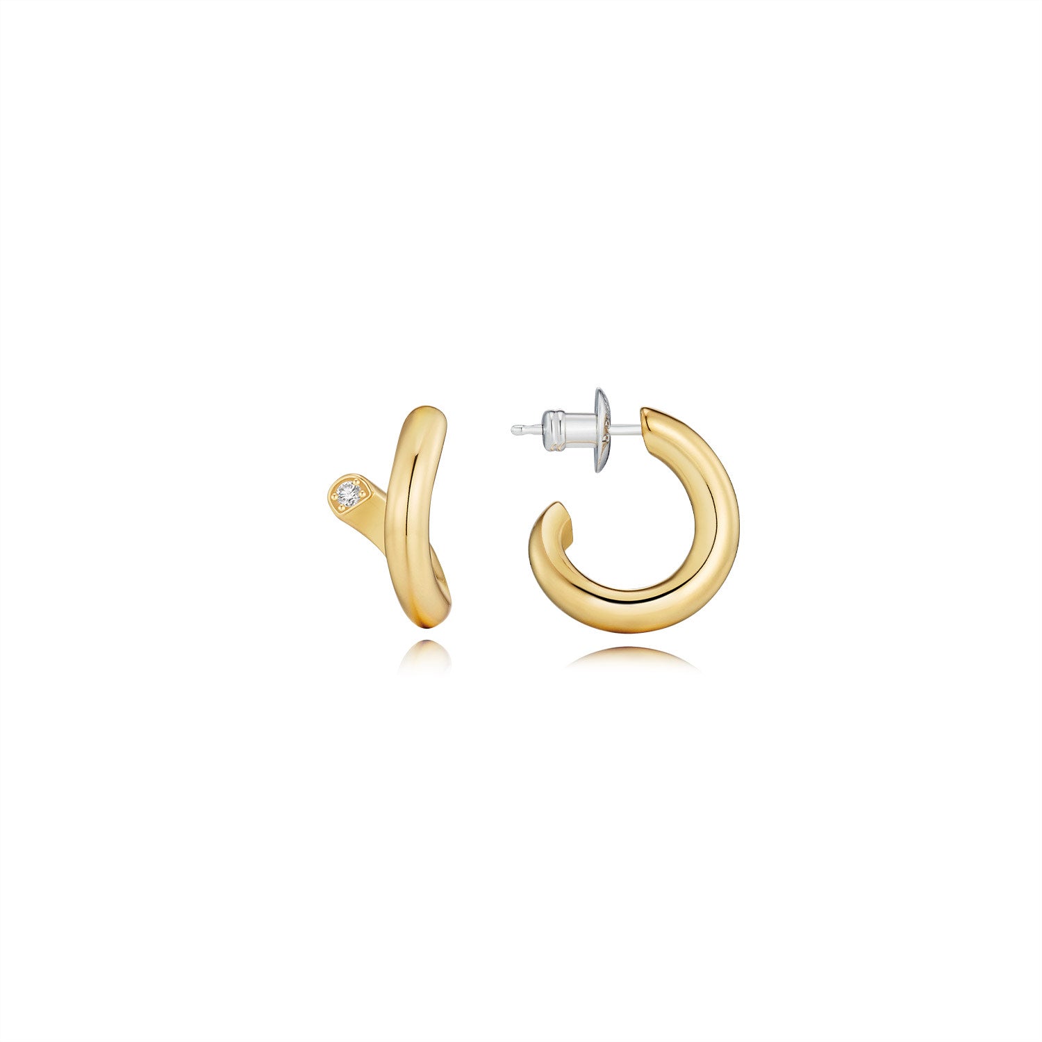 Sélection. D Open Hoop Brass Earring