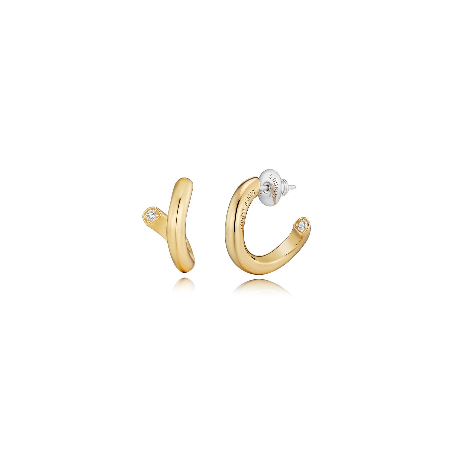 Sélection. D Open Hoop Brass Earring