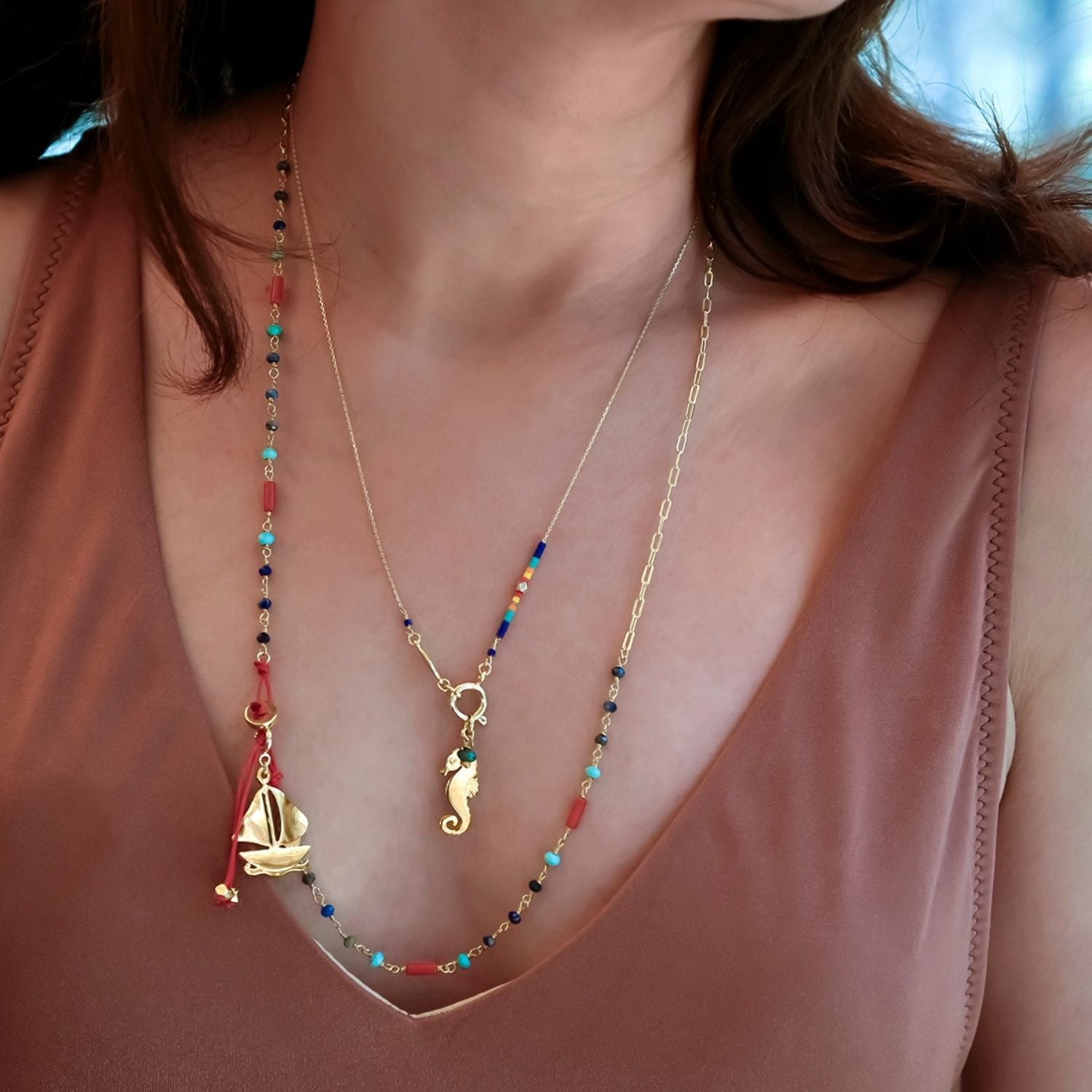 Seahorse - Charm Necklace