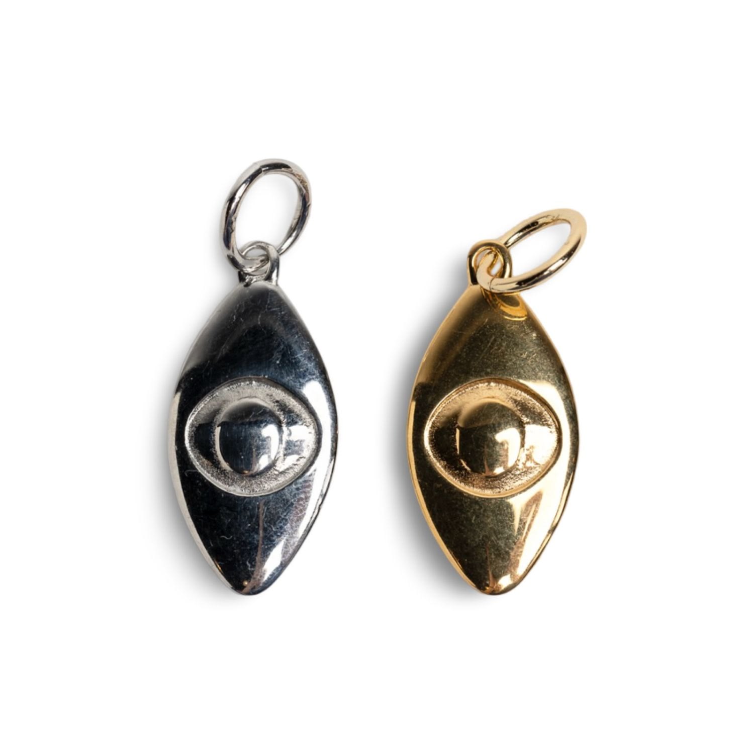 Athena Evil Eye Pendant In Yellow Gold