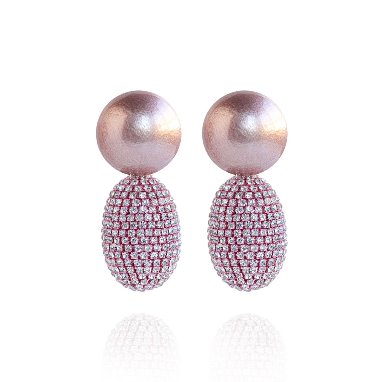 Selena Clip-On Earrings In Ashen Rose