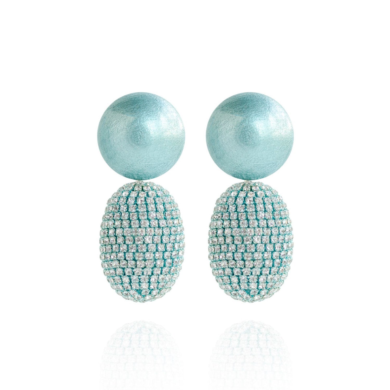 Selena Clip-On Earrings In Azure Dream