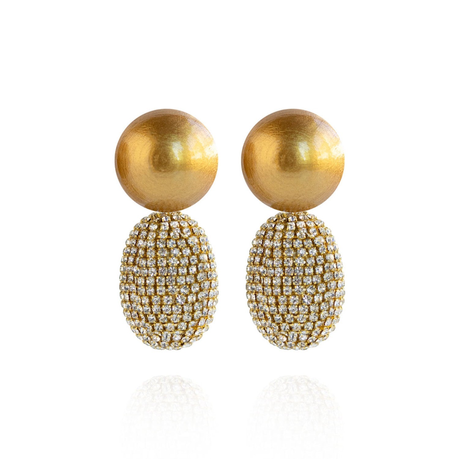 Selena Clip-On Earrings In Golden Dusk