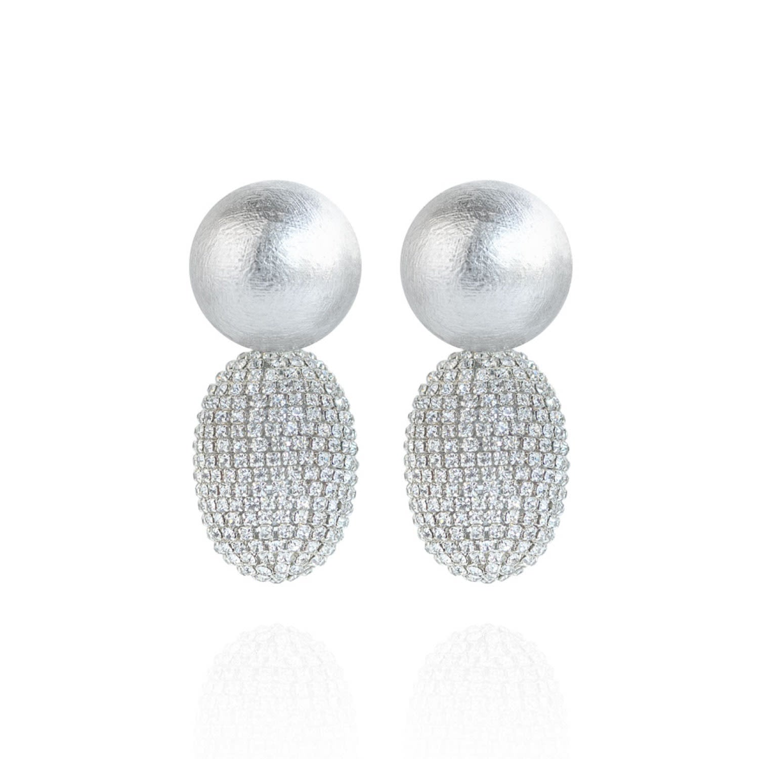 Selena Clip-On Earrings In Lunar Glow