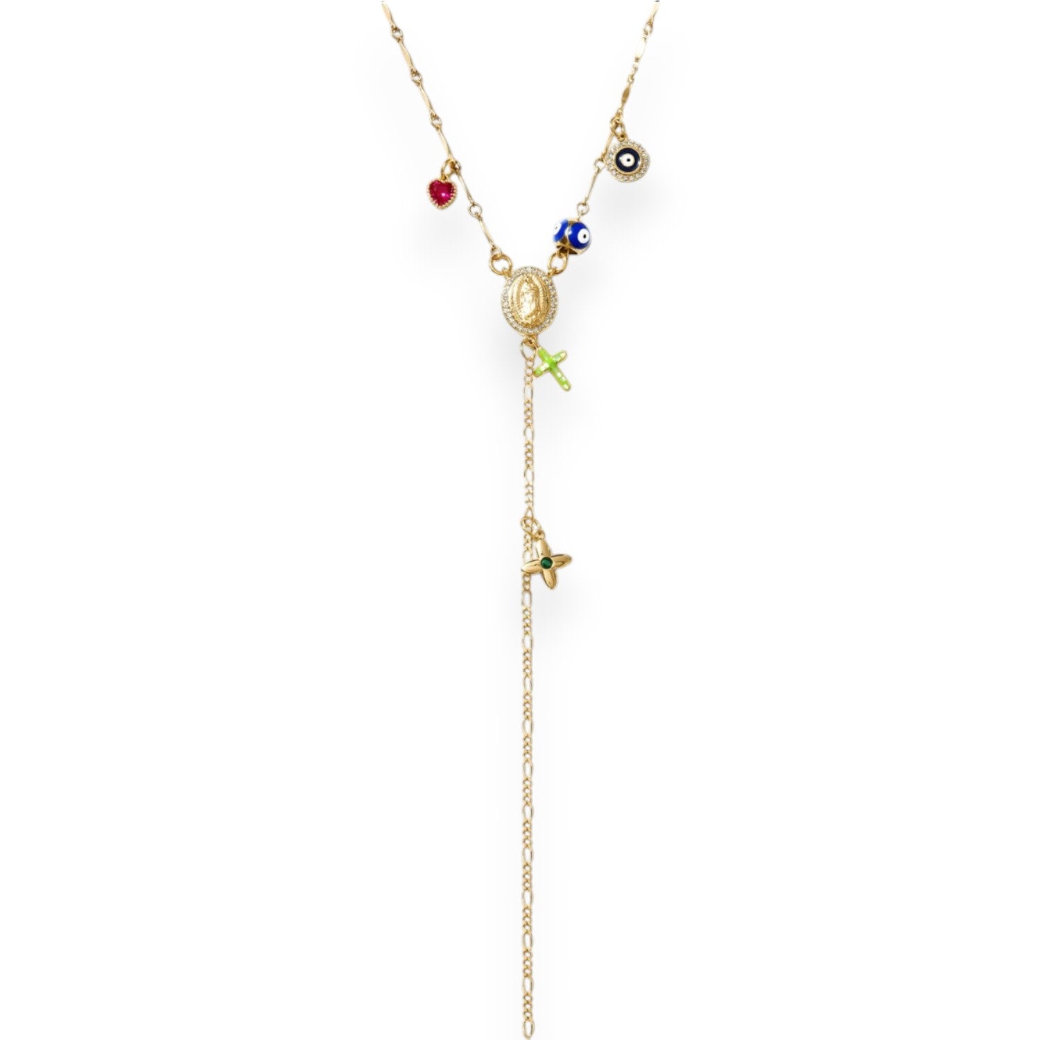 Selene Amulet Rosary Lariat