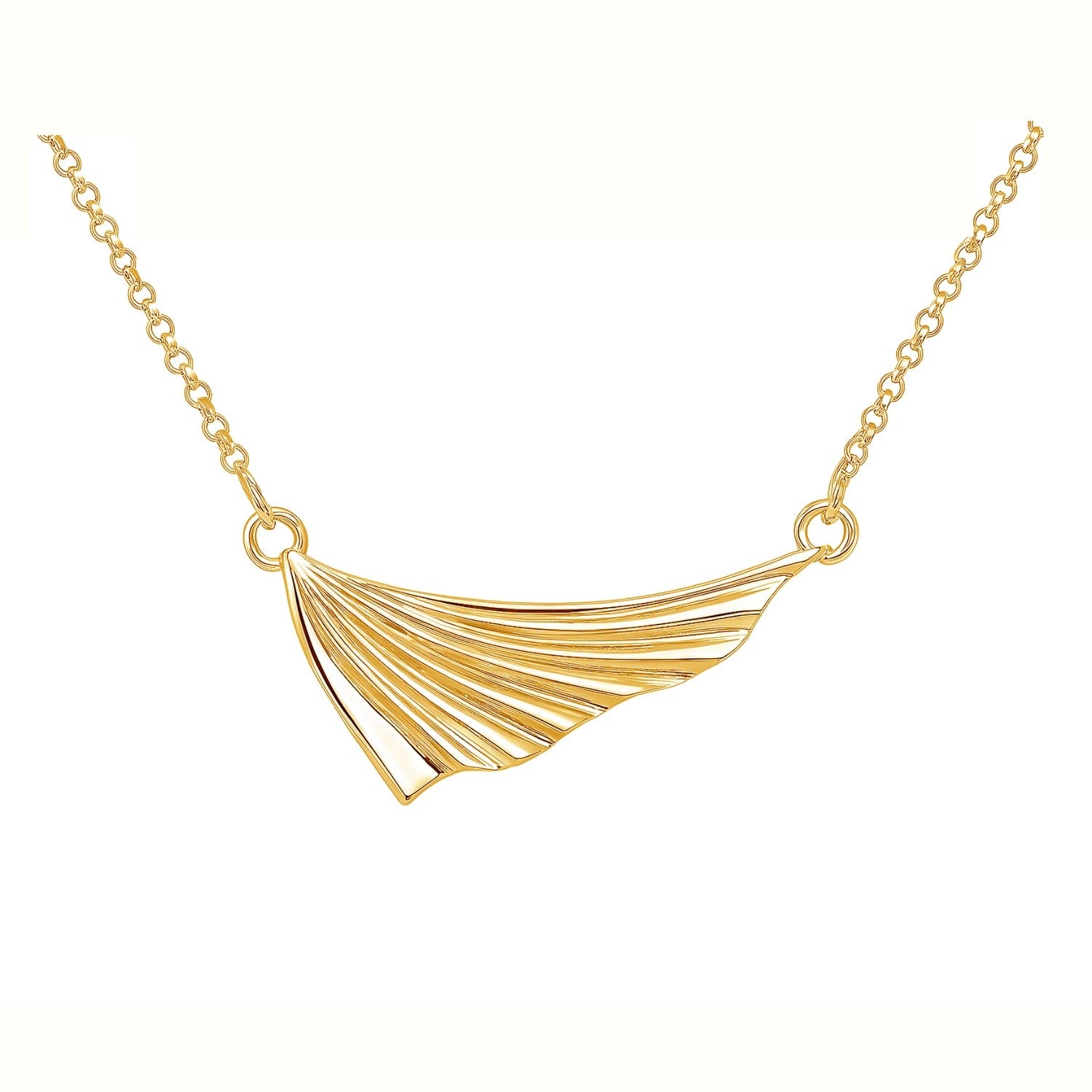 Selkie Fish Fin Mini Gold Vermeil Necklace