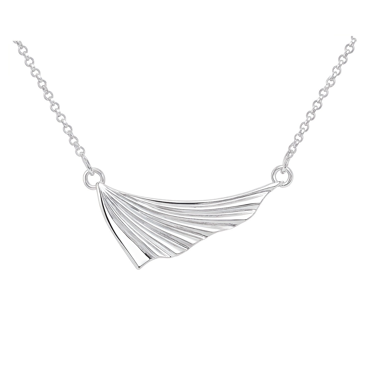 Selkie Fish Fin Mini Silver Necklace