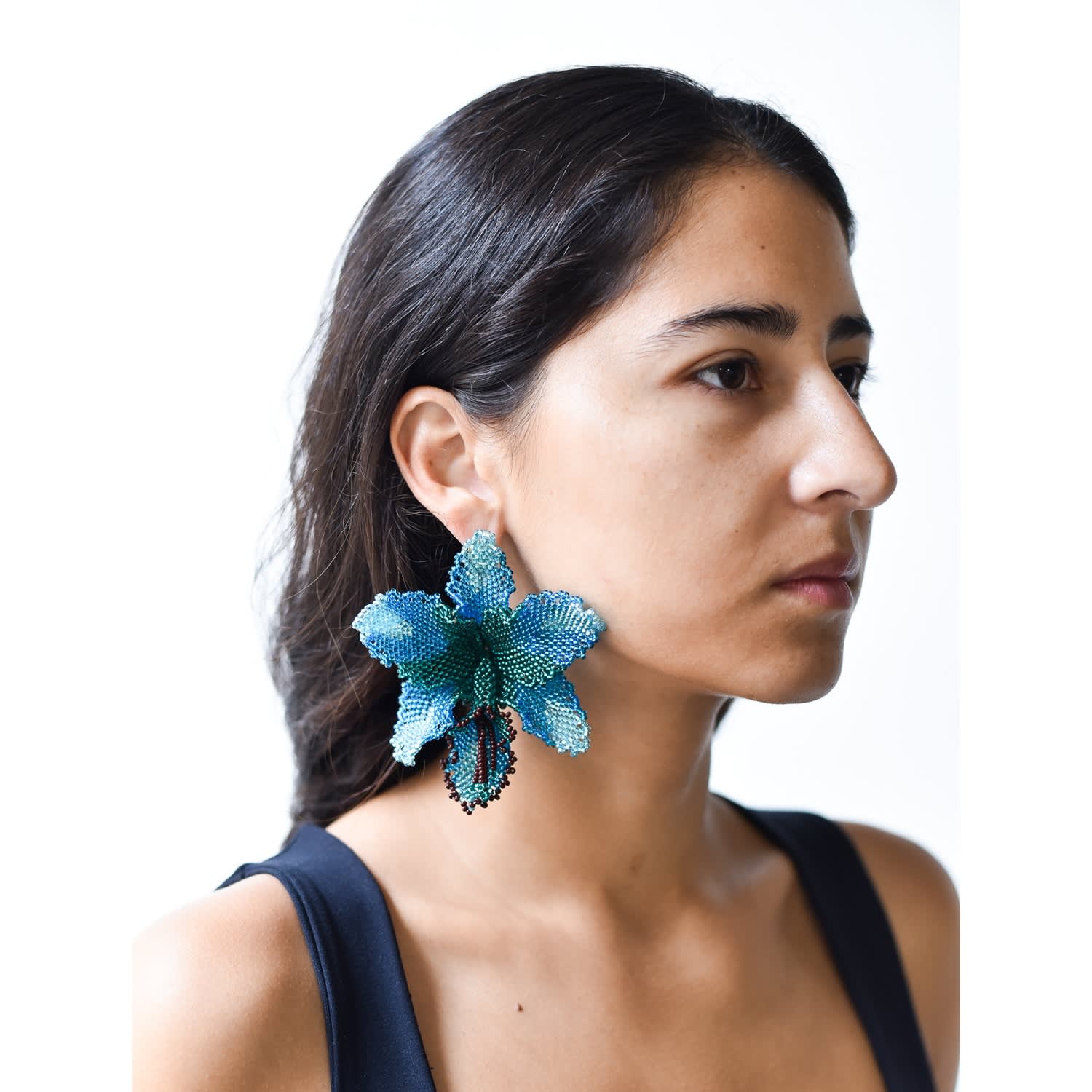 Selva | Blue Orchid Earrings
