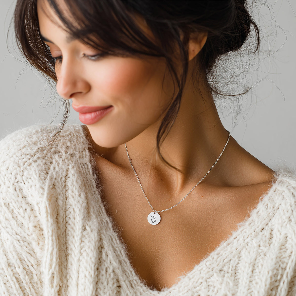 September Birth Flower Necklace