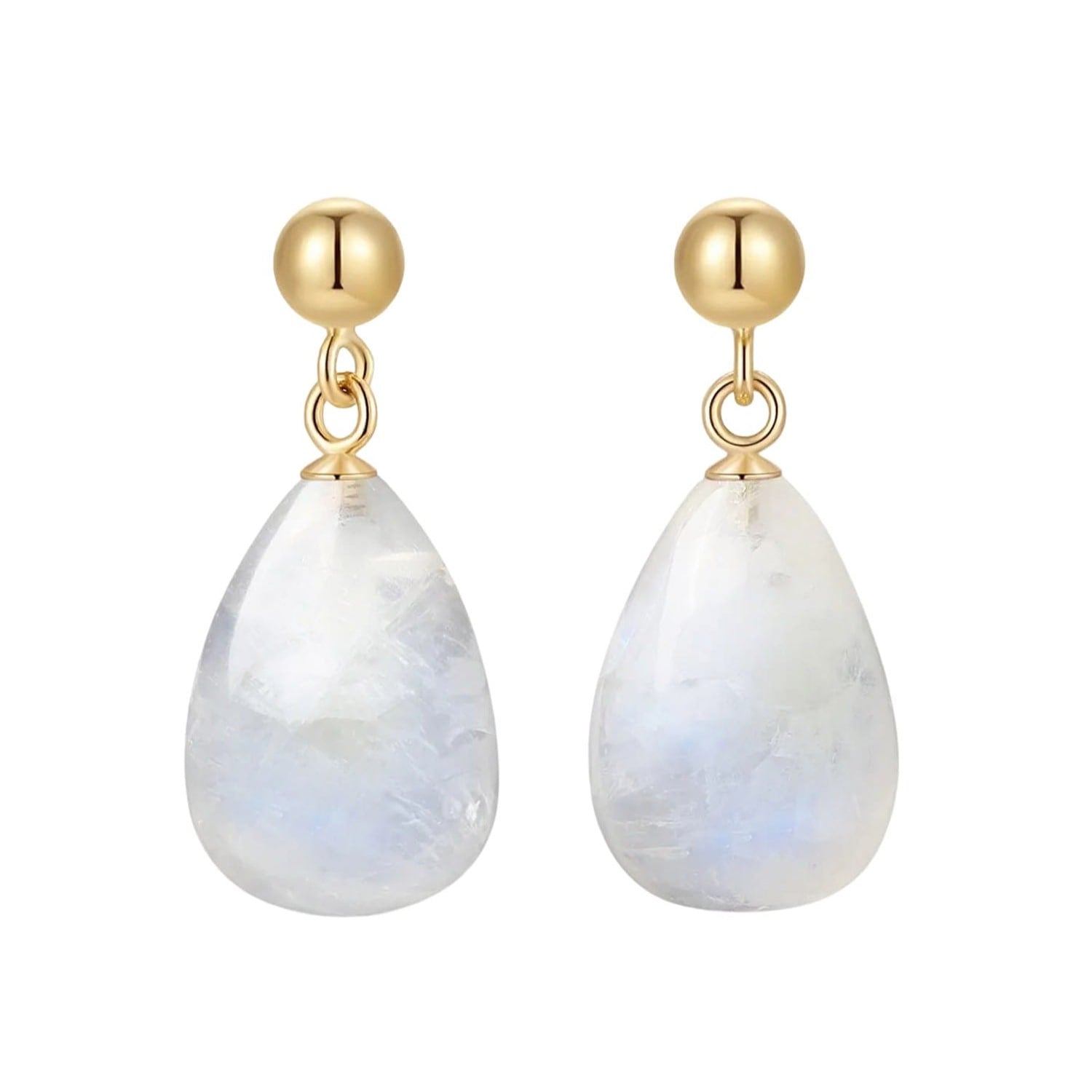 September Moonstone Earrings