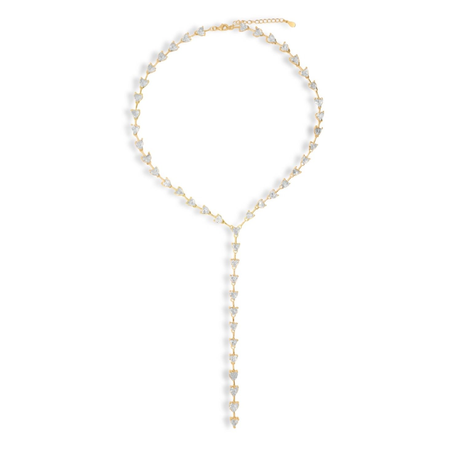Seraphine Y Shaped Statement Zirconia Stone Necklace