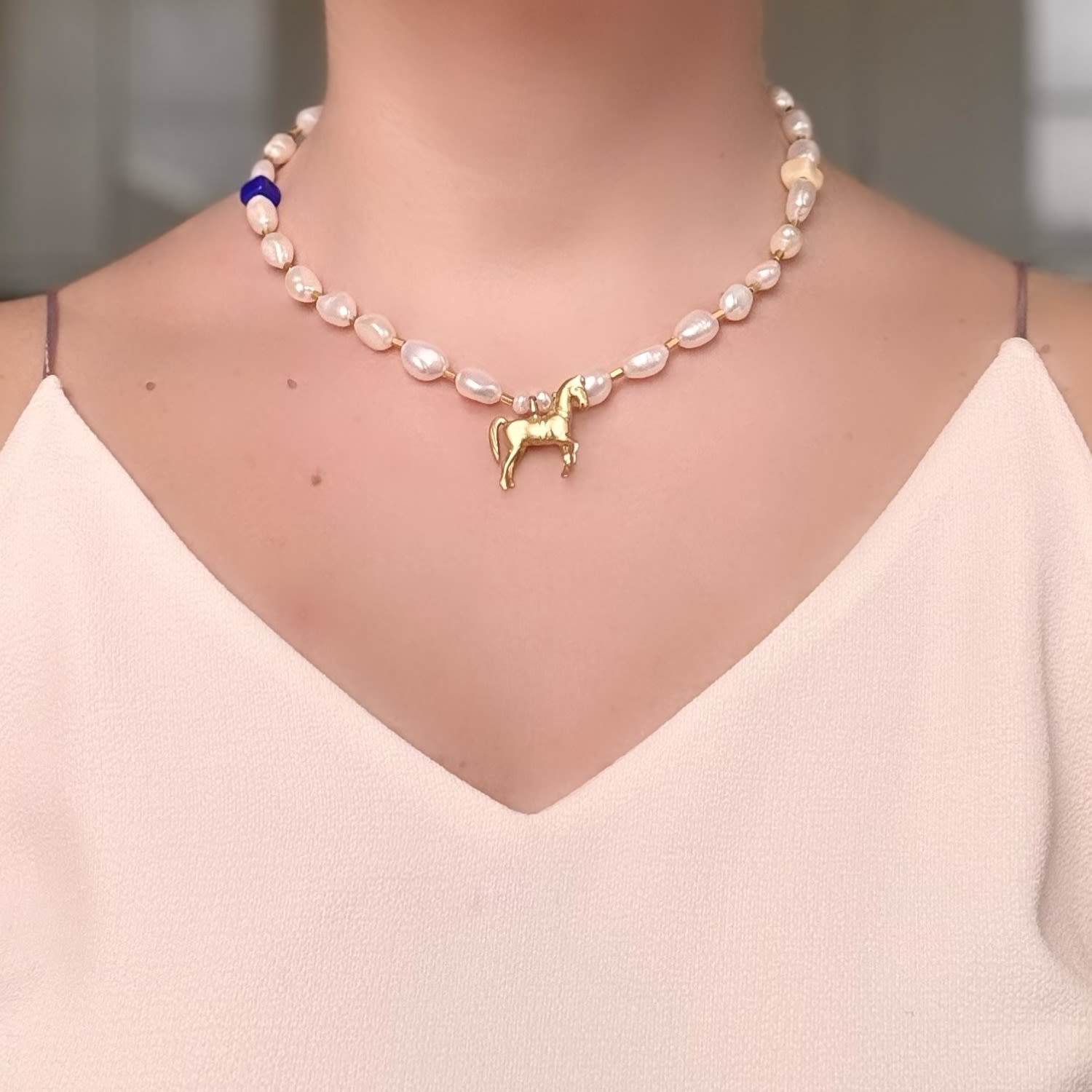 Serenity Stallion Pearls Necklace