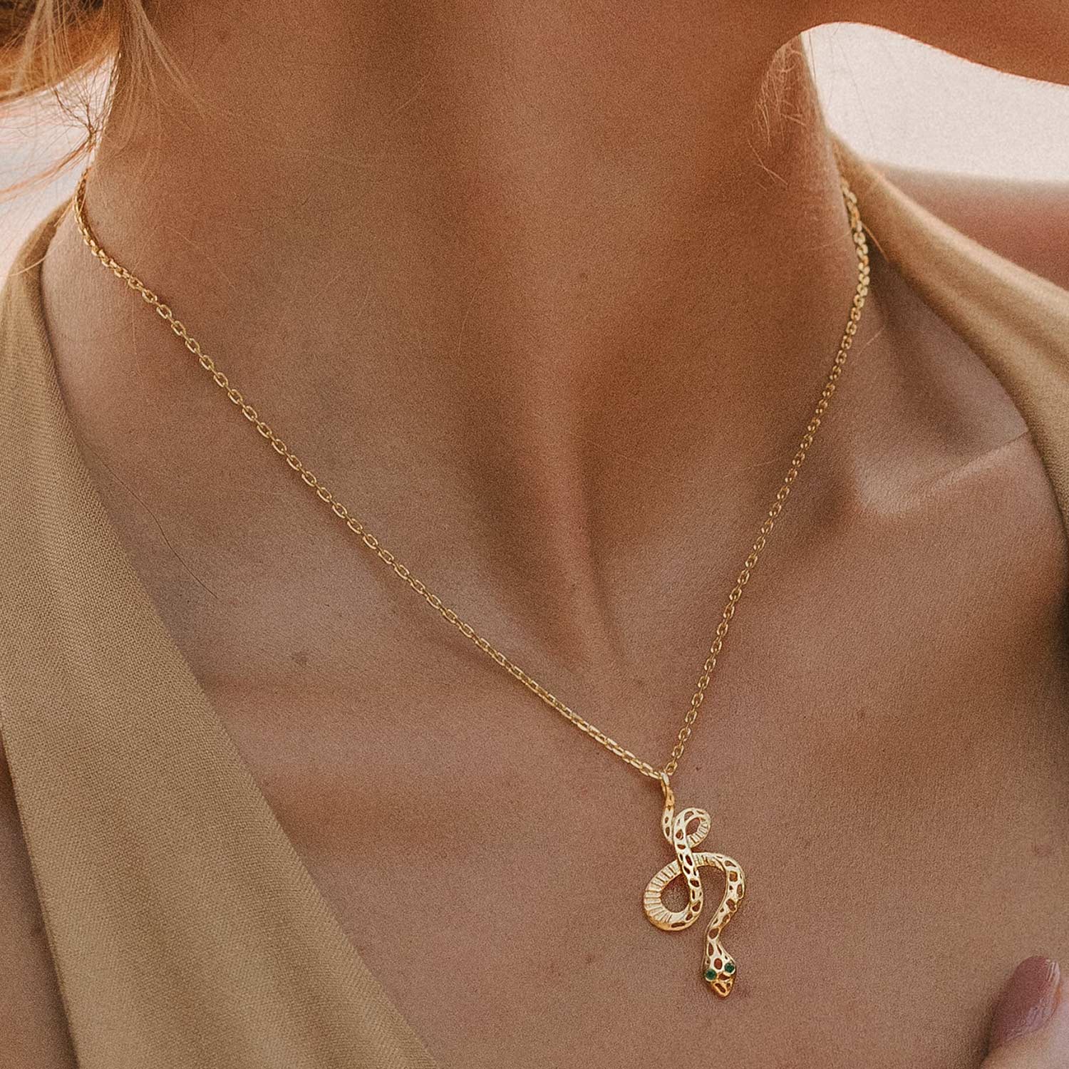 Serpentina Gold Necklace