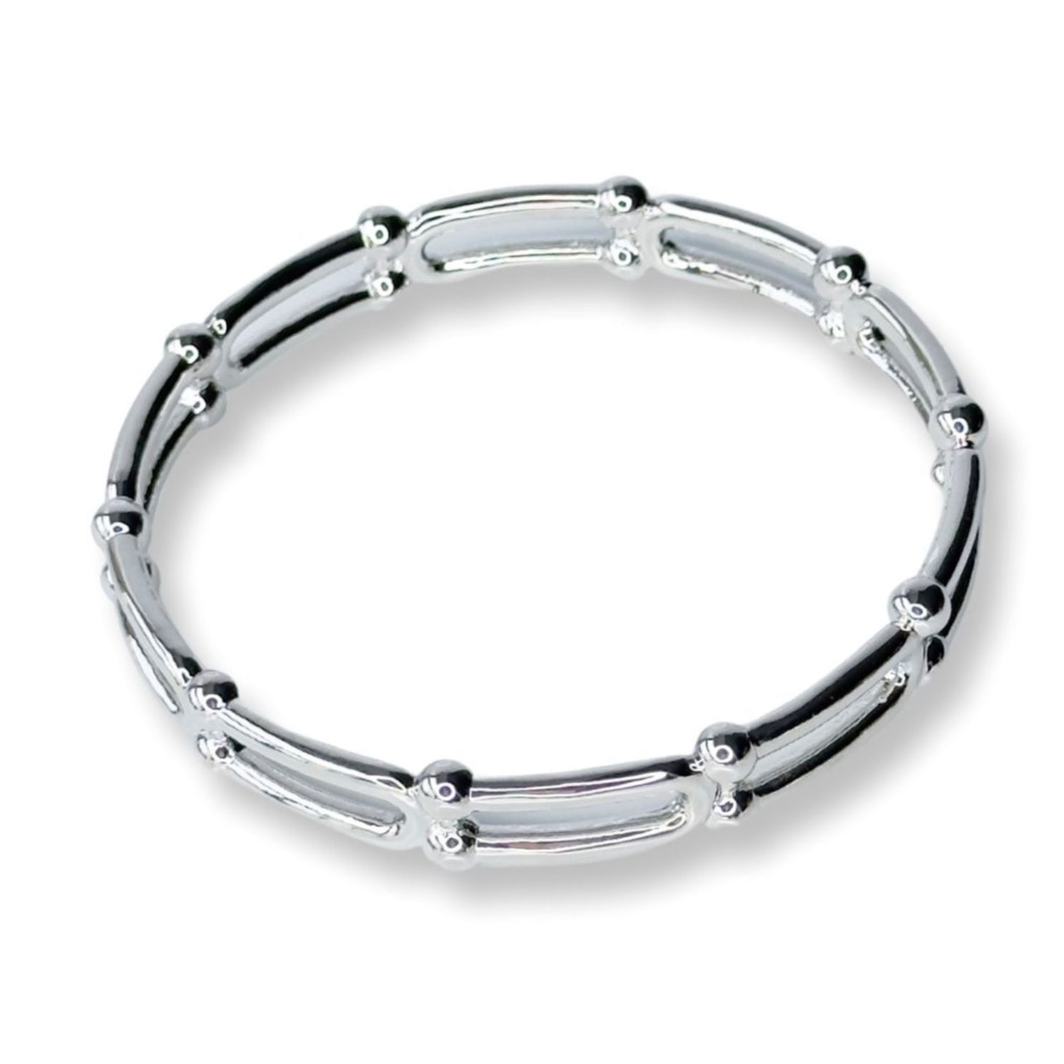 Grit Bangle White Gold