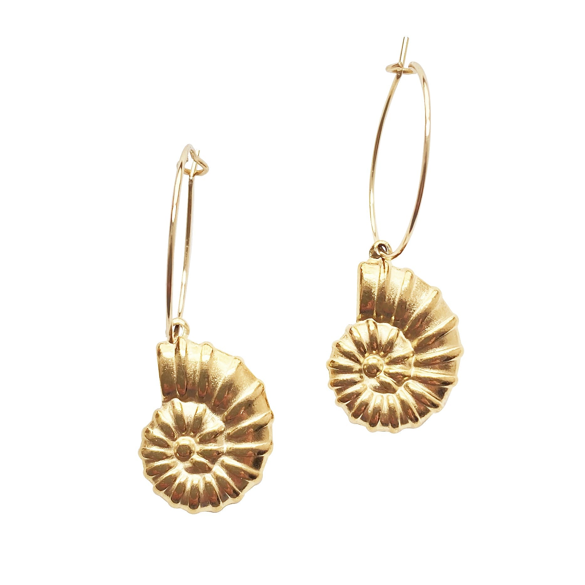 Shell Hoop Earrings Amelie