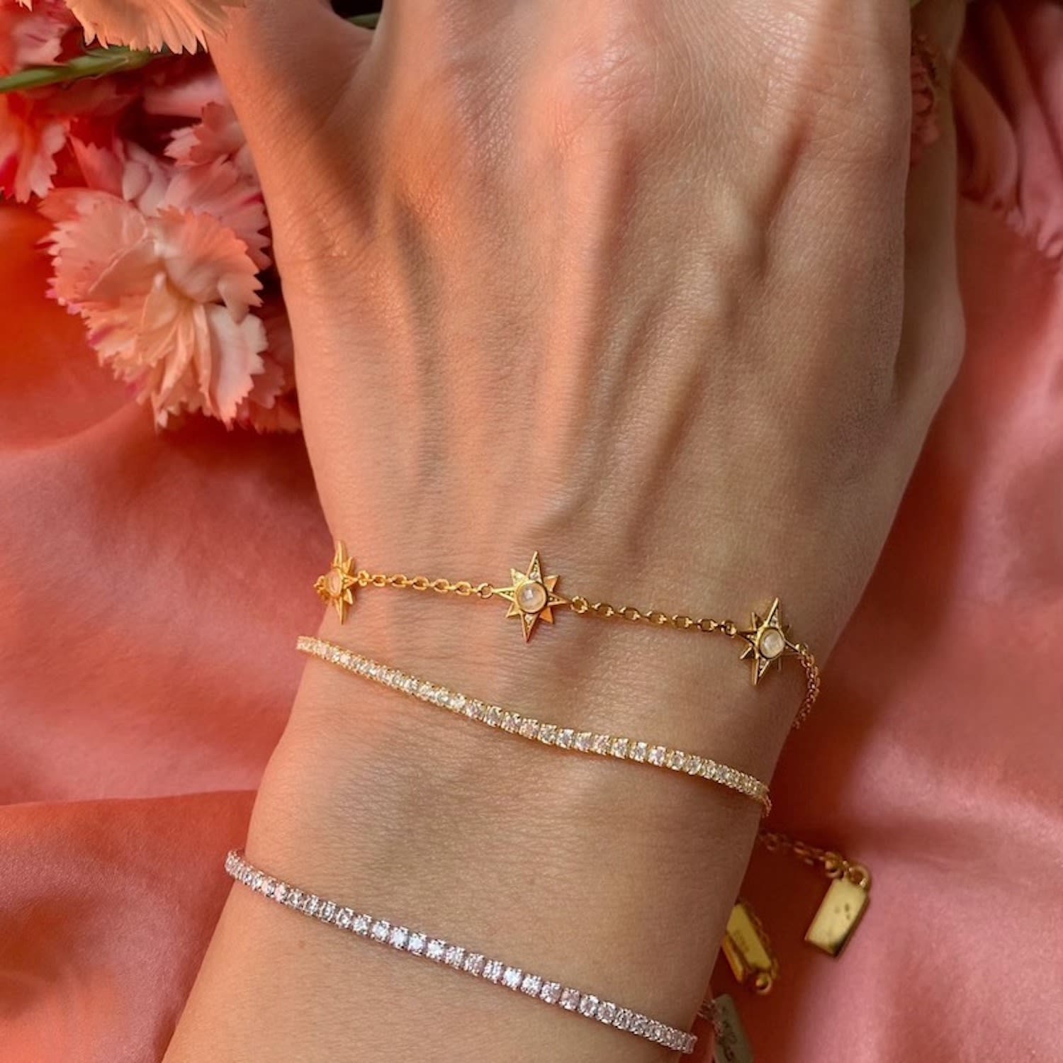 Shimmer Tennis Bracelet- Sterling Silver