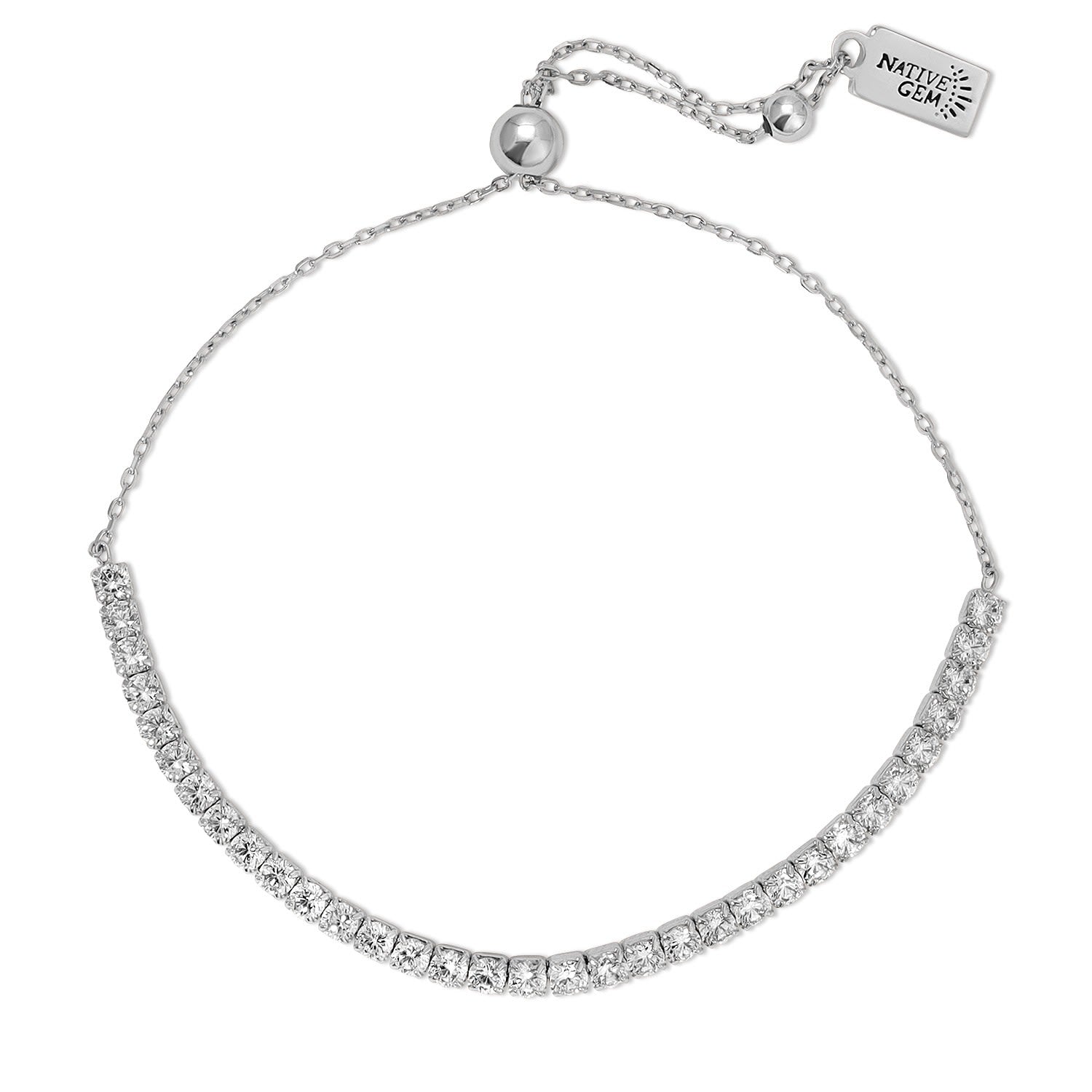 Shimmer Tennis Bracelet- Sterling Silver