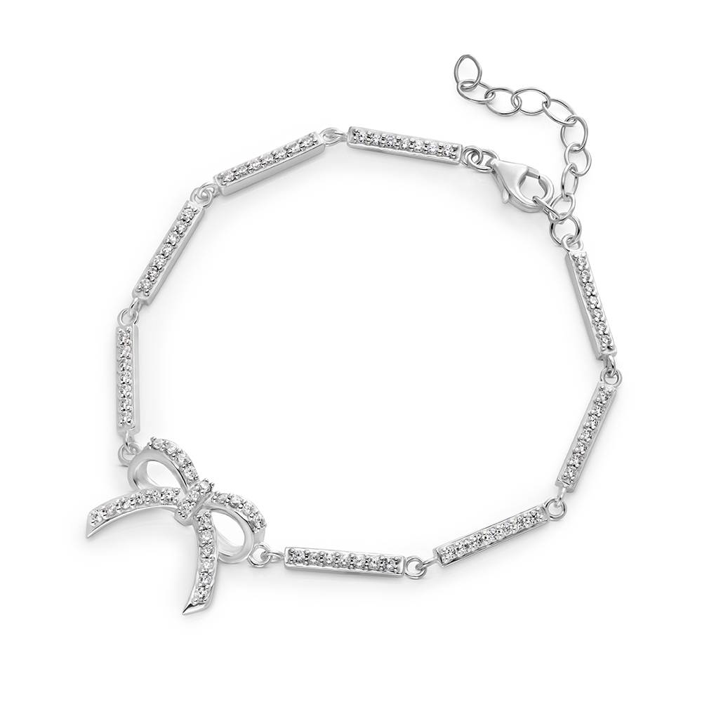 Shine Bright Bow Bracelet in Silver