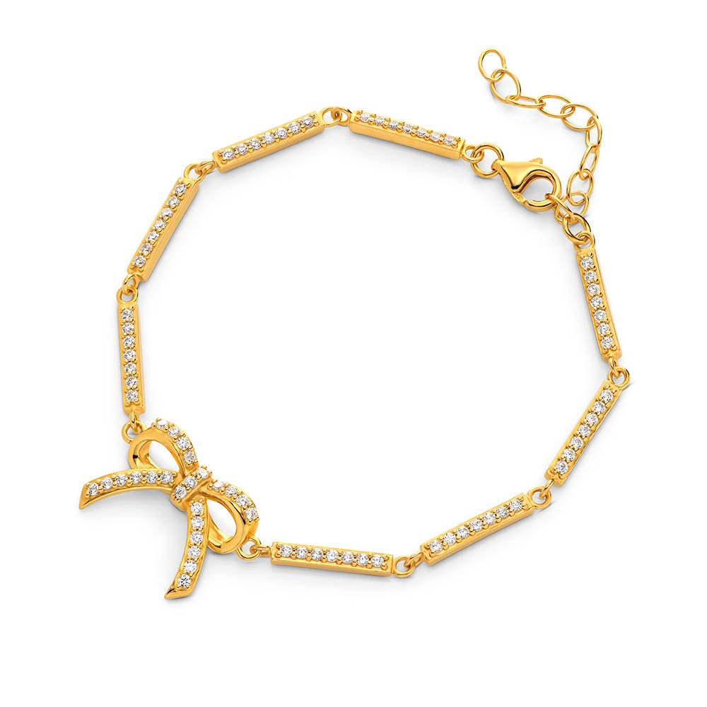 Shine Bright Bow Bracelet in Vermeil