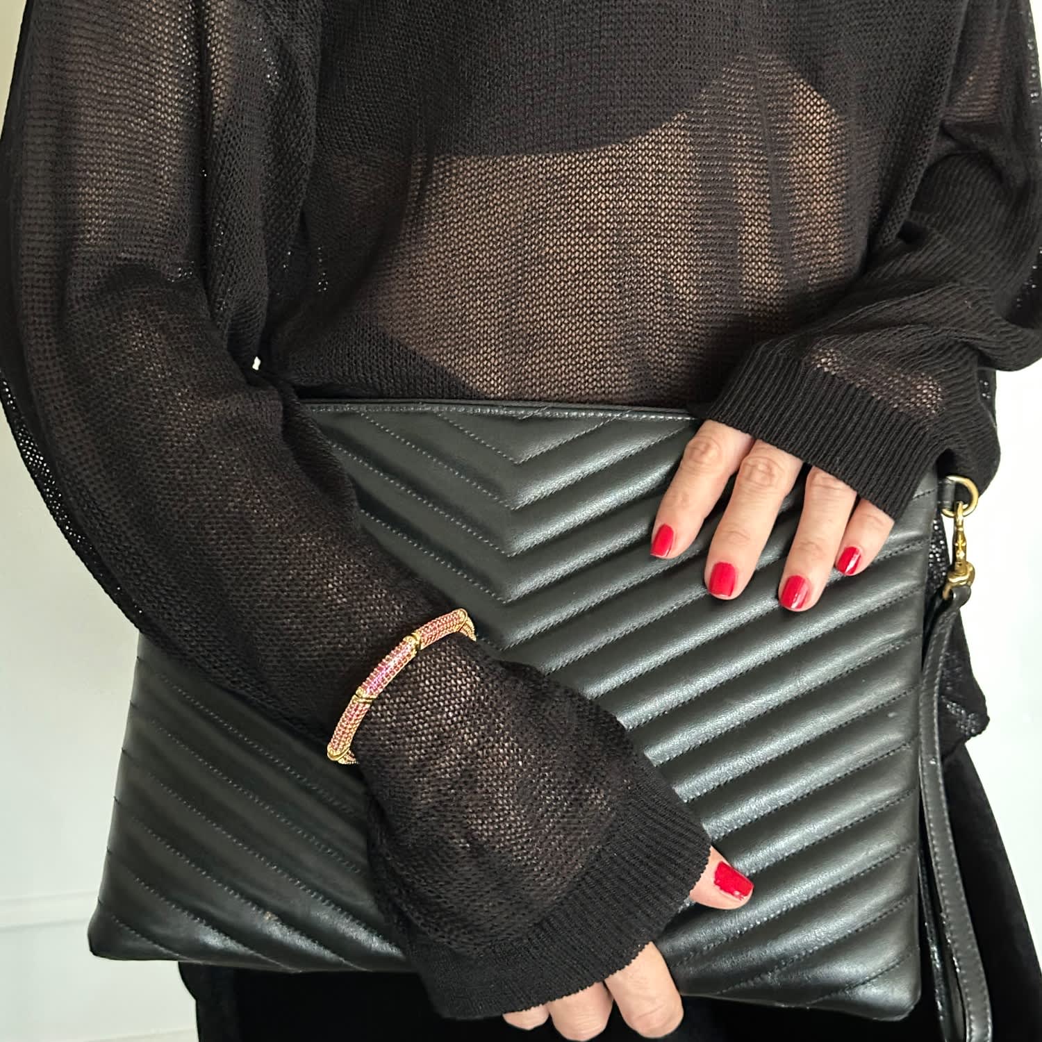 Shine Cuff Red Bracelet