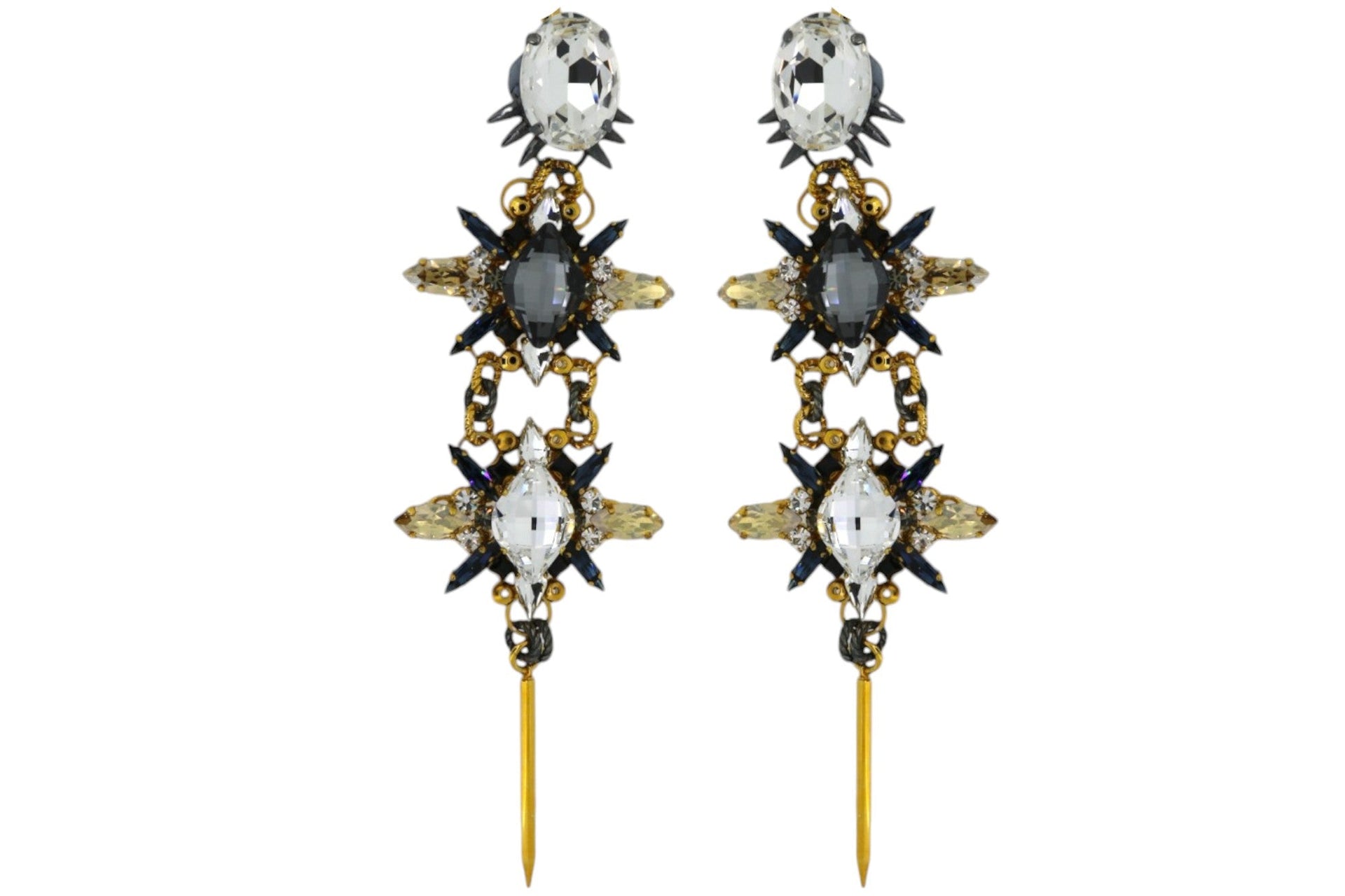 Shining Knight Statement Earrings