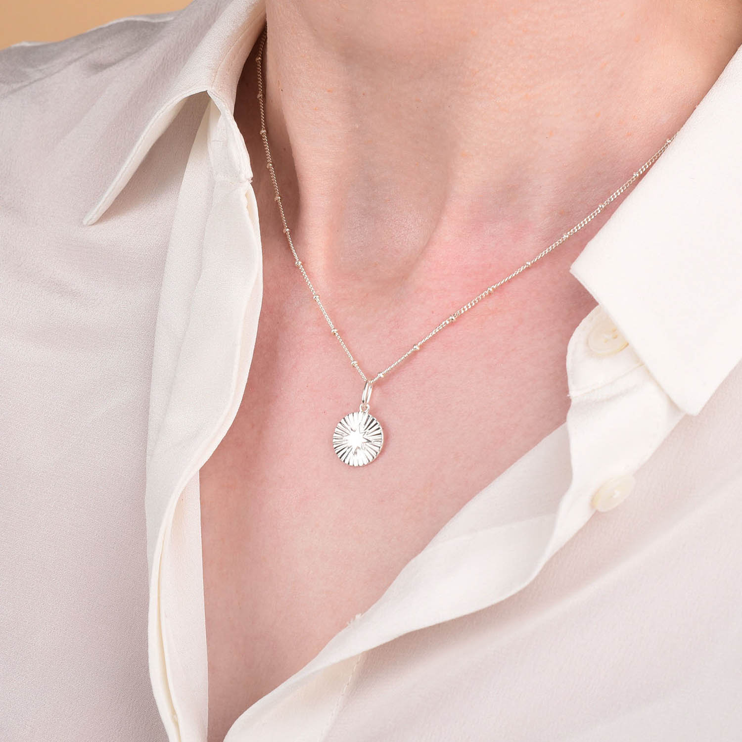 Shining Star Necklace Sterling Silver
