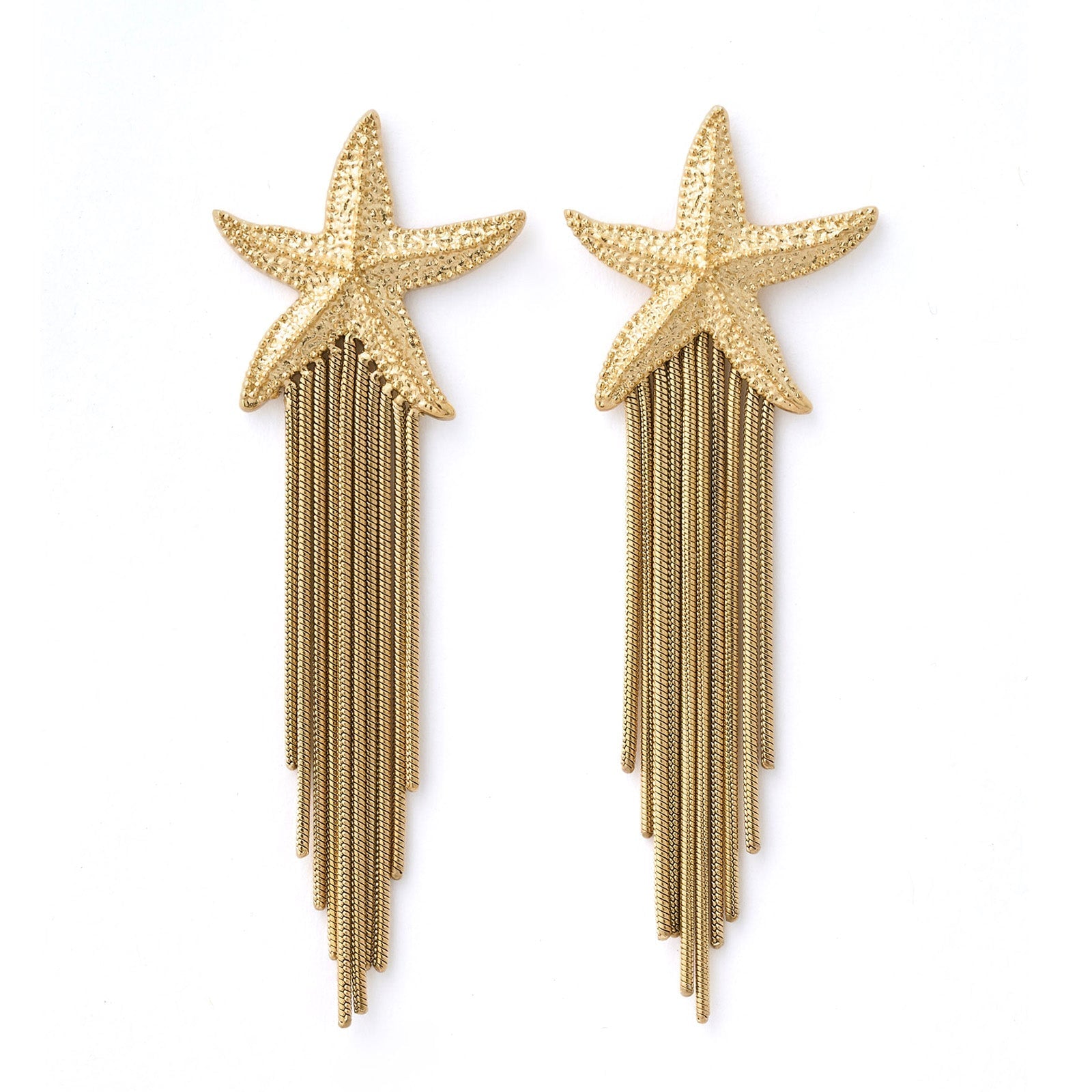 Shooting Star Gold Earrings