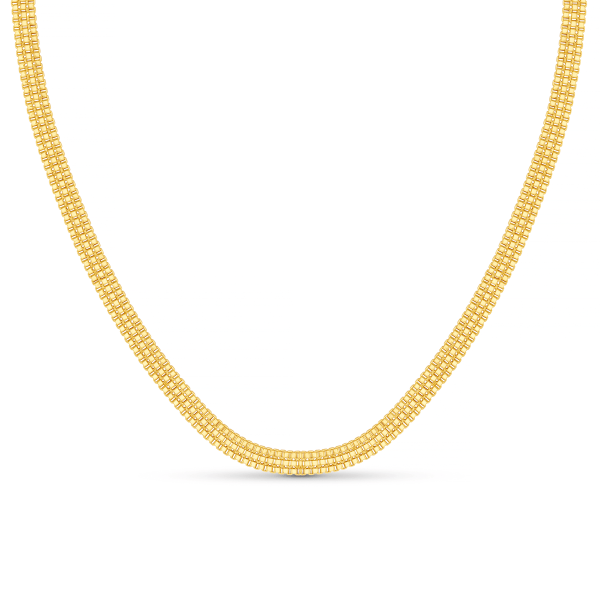 Flat Box Chain Necklace