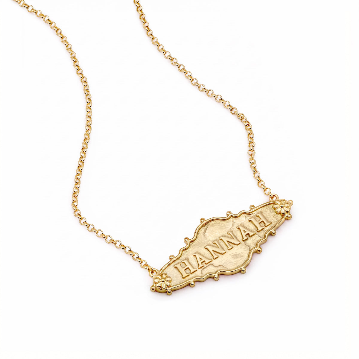 Shrimps Keepsake Personalised Necklace 18ct Gold Plate