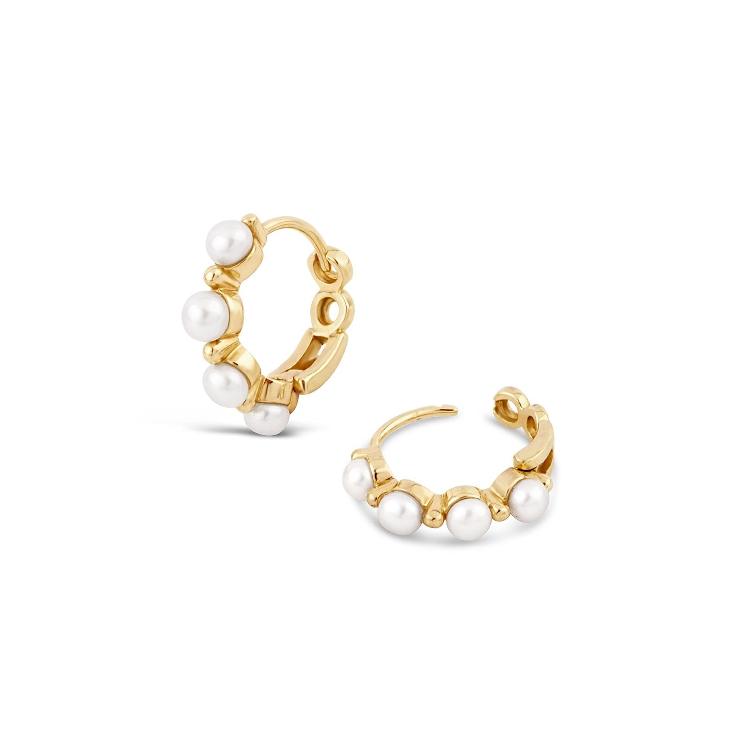 Shuga Pearl Huggie Hoops