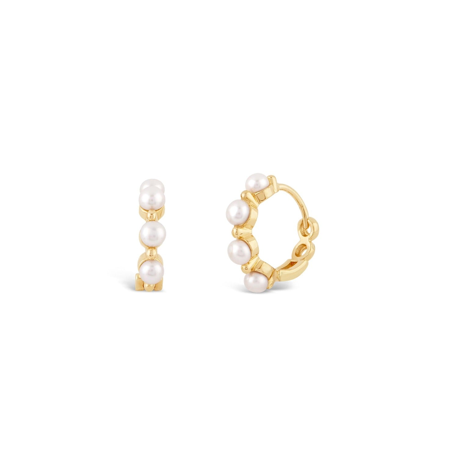 Shuga Pearl Huggie Hoops