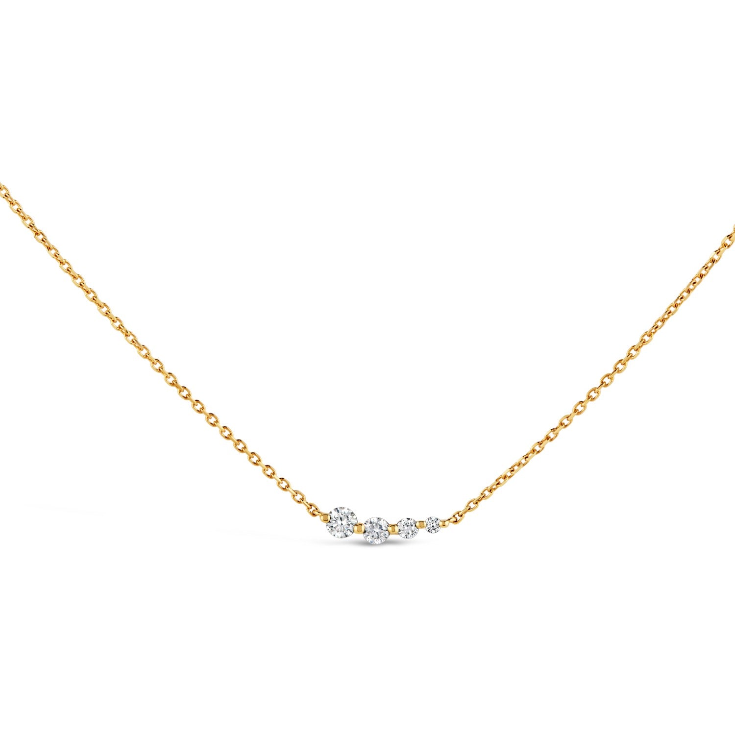 Shuga Tapering Scoop Necklace Gold