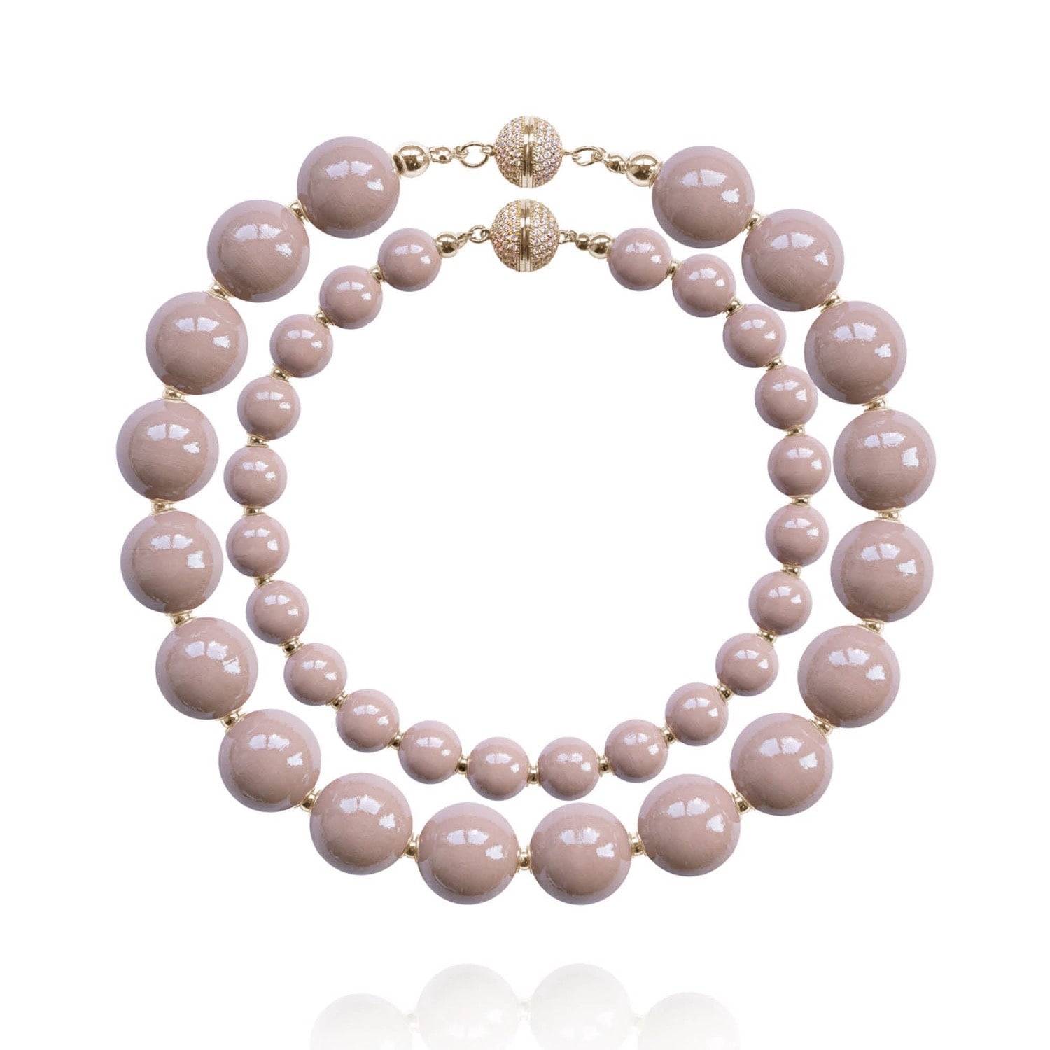 Siena Duo Necklaces In Dune