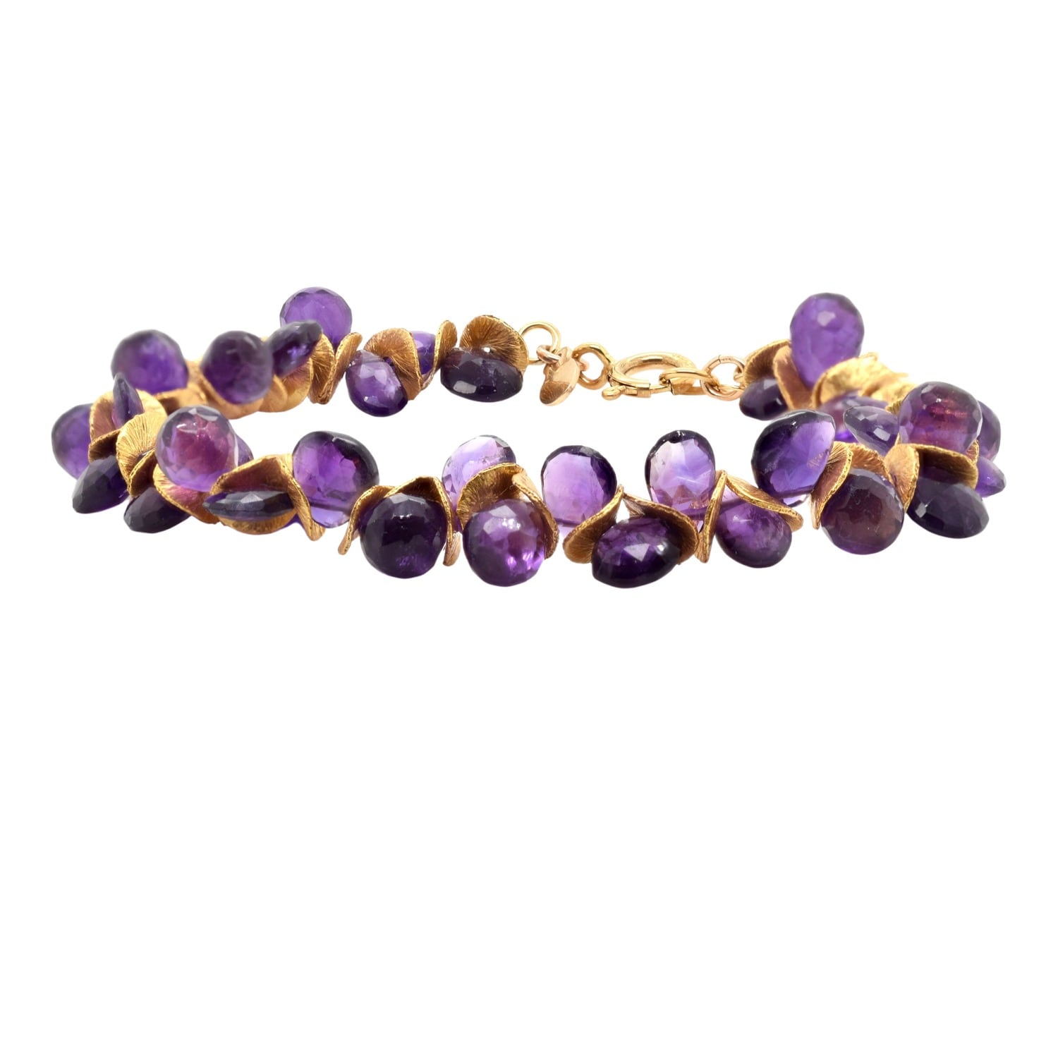 Signature Amethyst Gold Bracelet