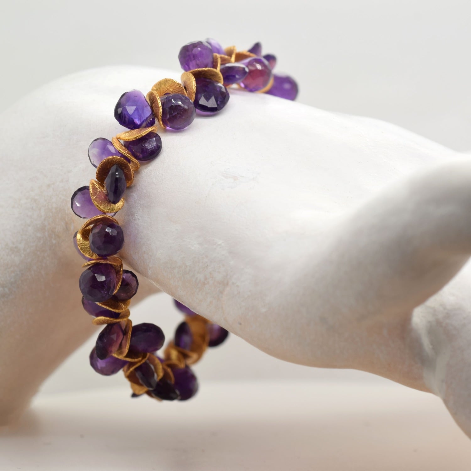 Signature Amethyst Gold Bracelet