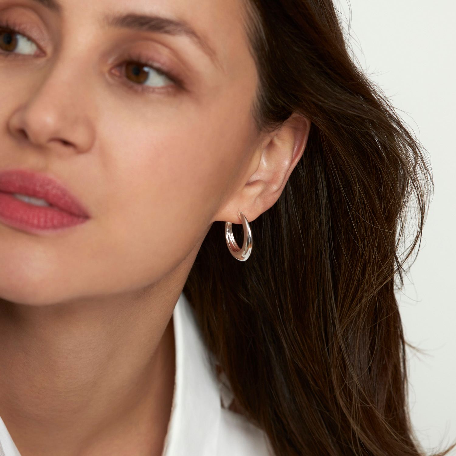 Signature Chunky Tapering Hoops