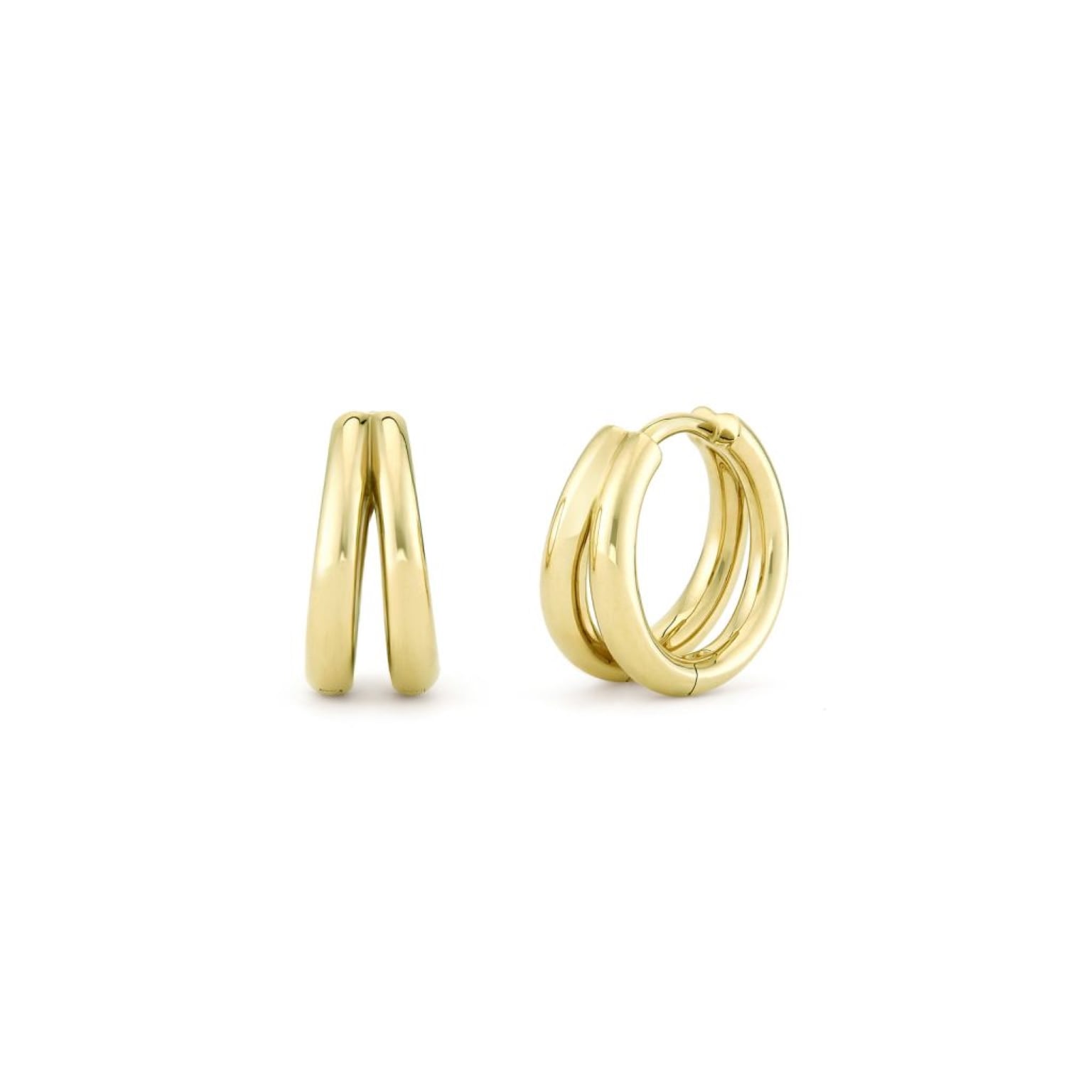 Signature Duo Mini Huggie Hoops