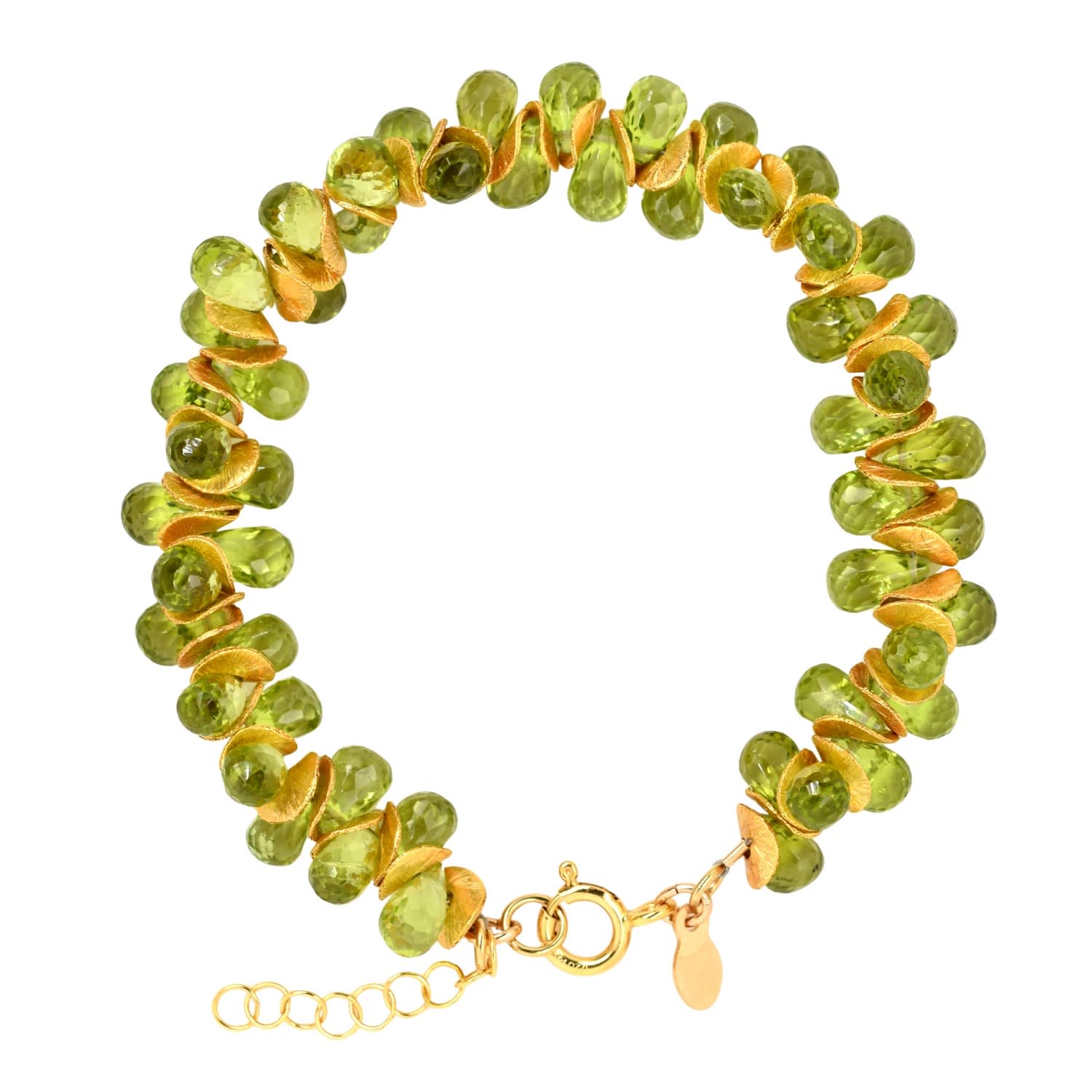 Signature Peridot Gold Bracelet
