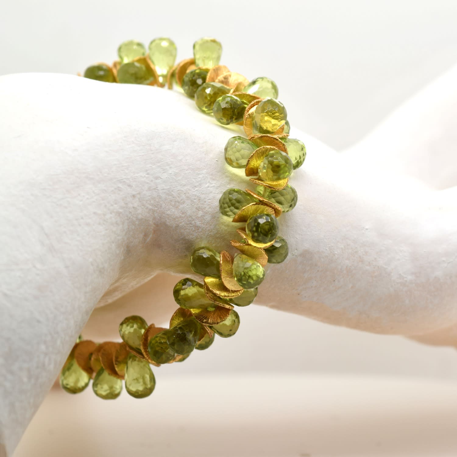 Signature Peridot Gold Bracelet