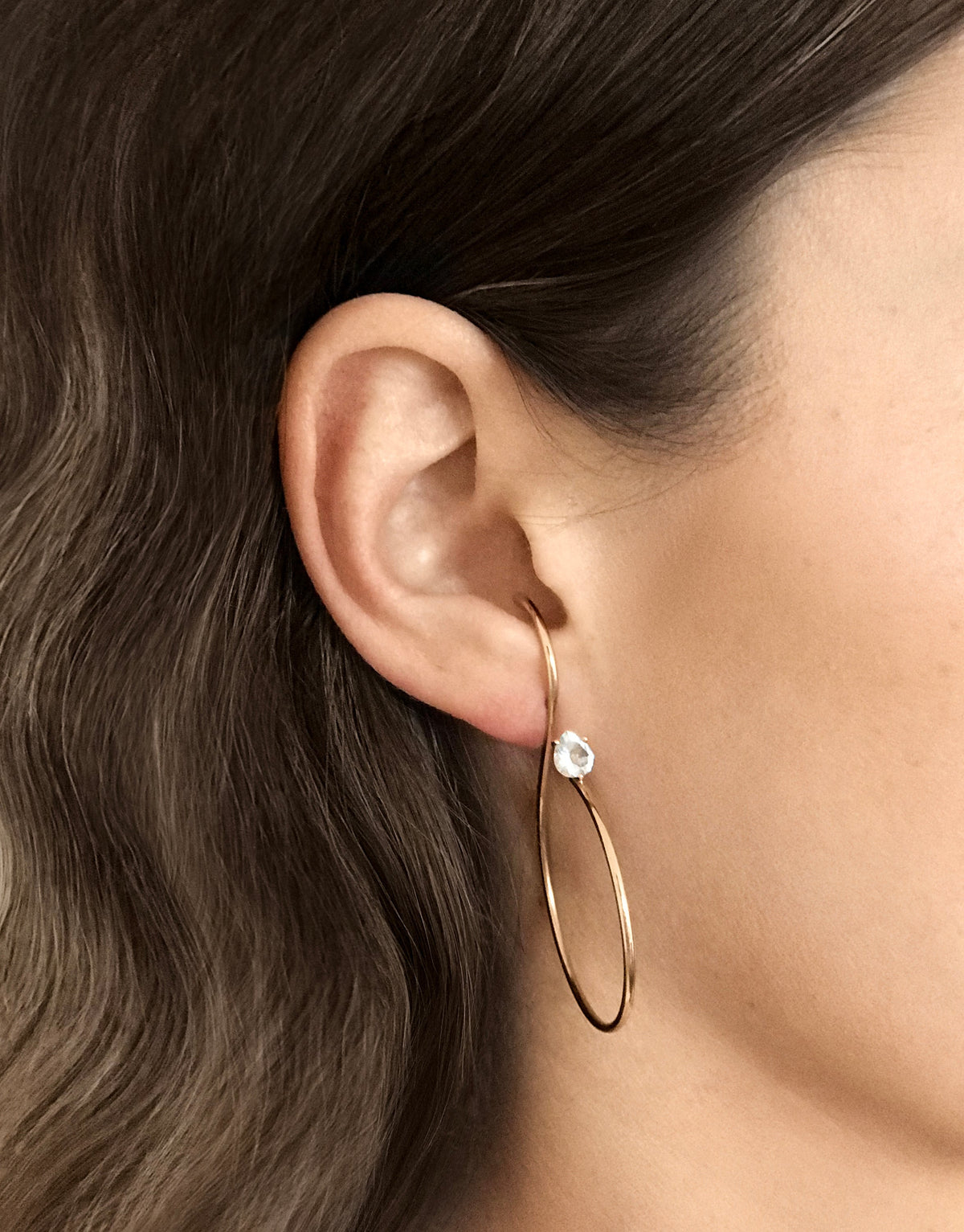 ROUND DROP EARRING