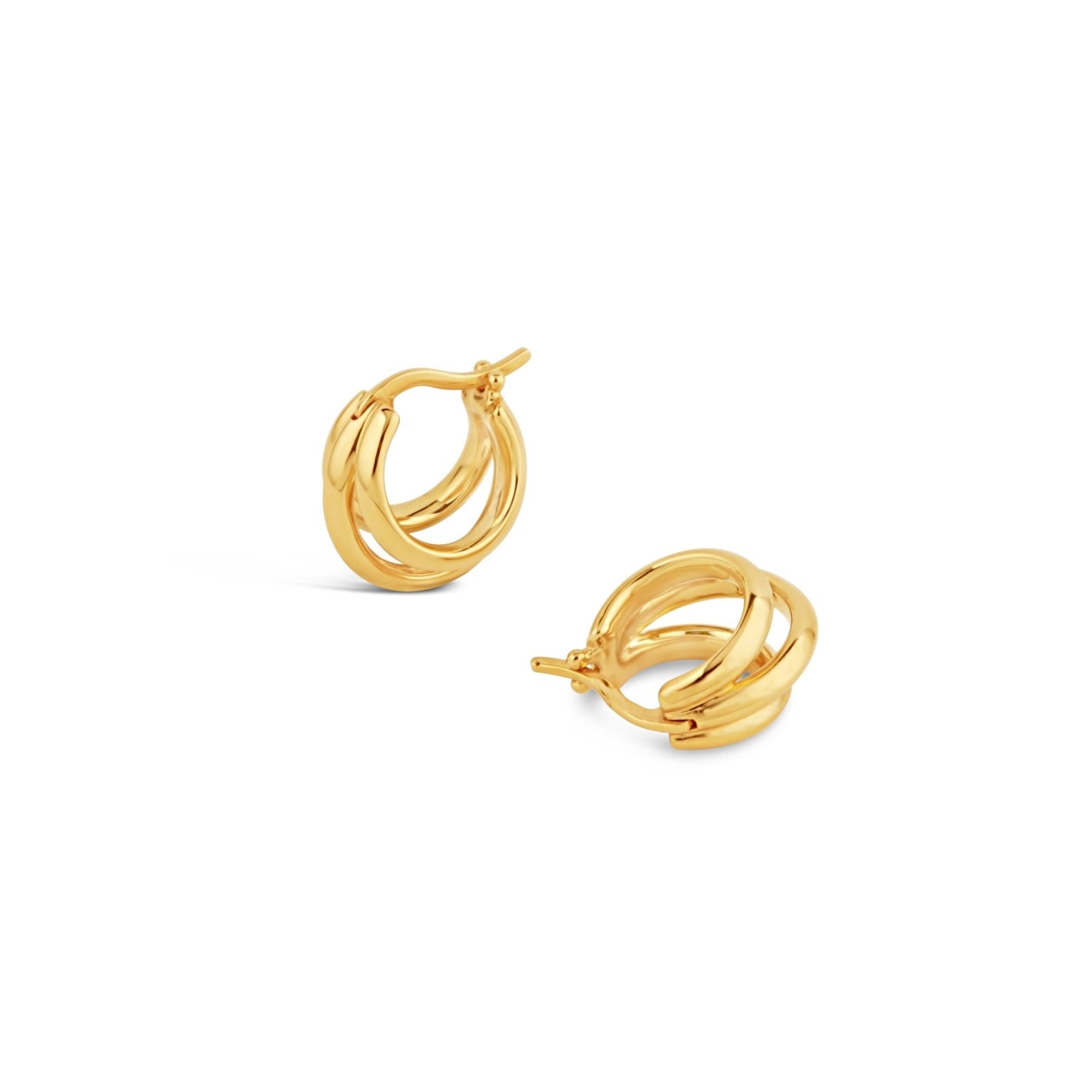 Signature Triple Huggie Hoops