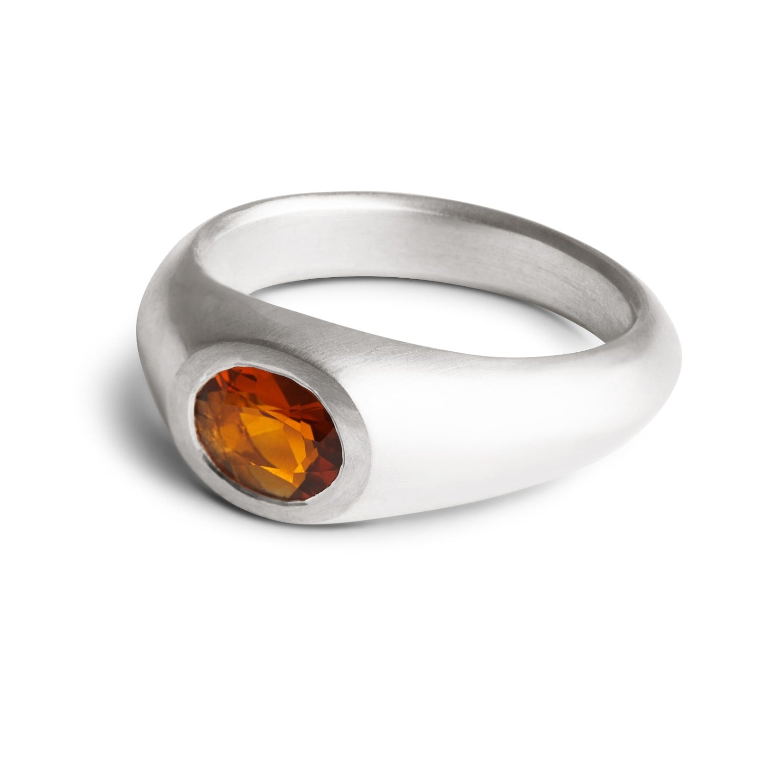 Signet Ring - Silver & Citrine