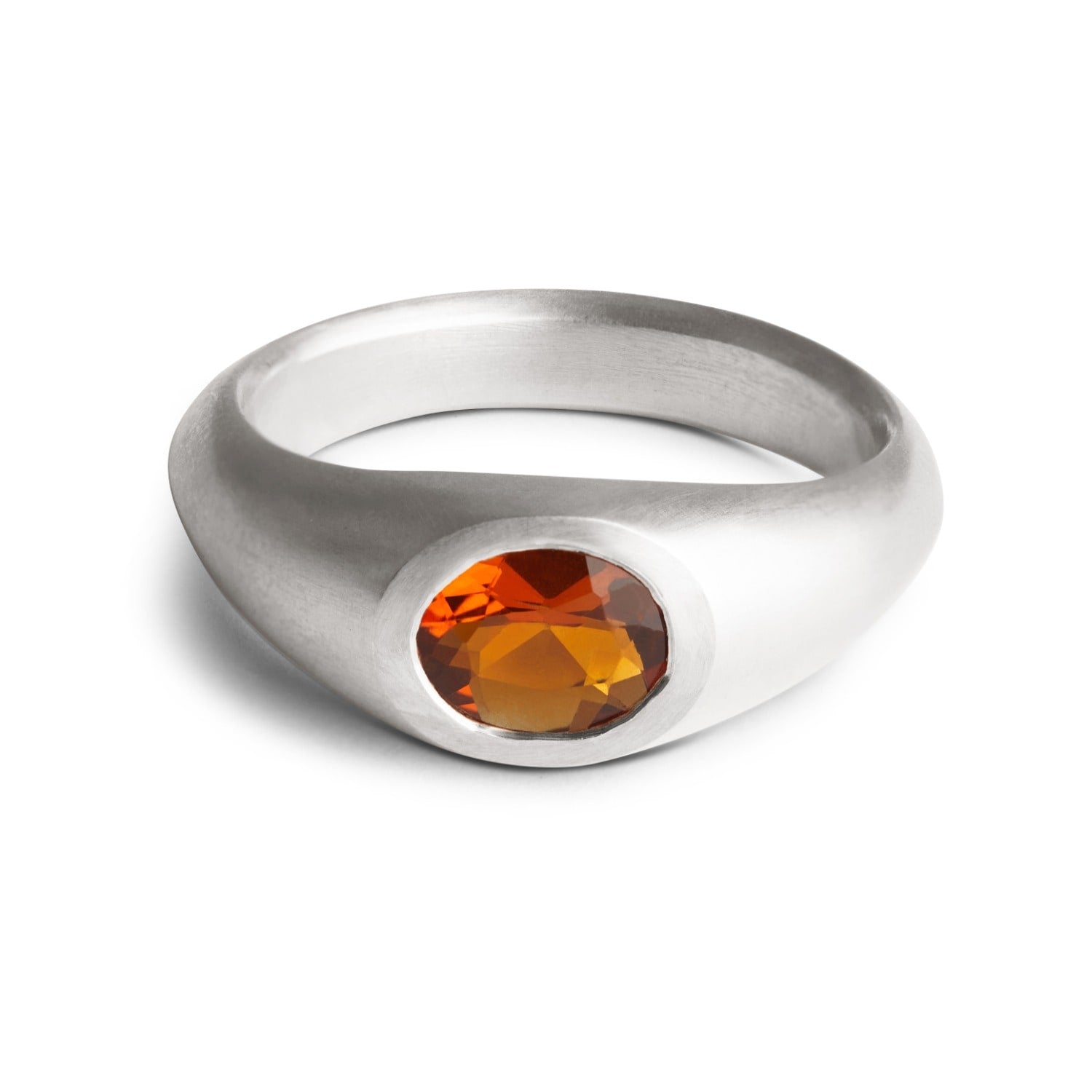 Signet Ring - Silver & Citrine