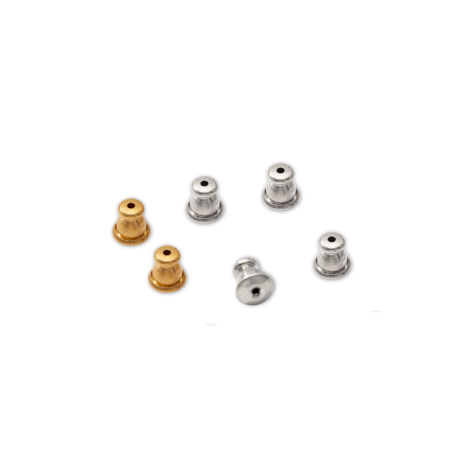 Silver And Gold Earring Backings